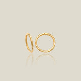 Hammered Texture Hoops - Anygolds