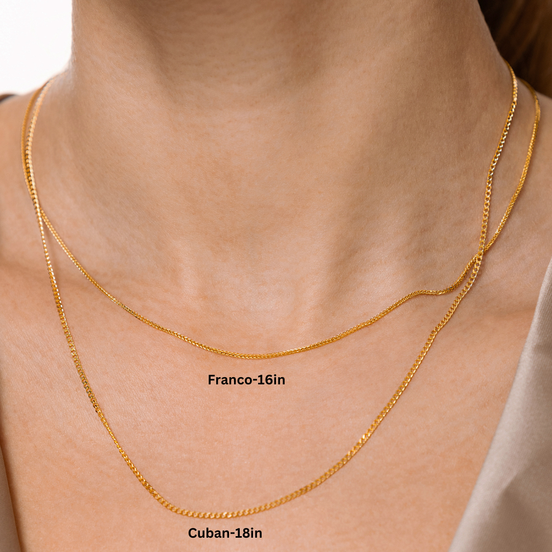 14K Solid Gold Necklace Chain