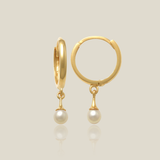 Tiny Pearl Drop Earrings - Anygolds