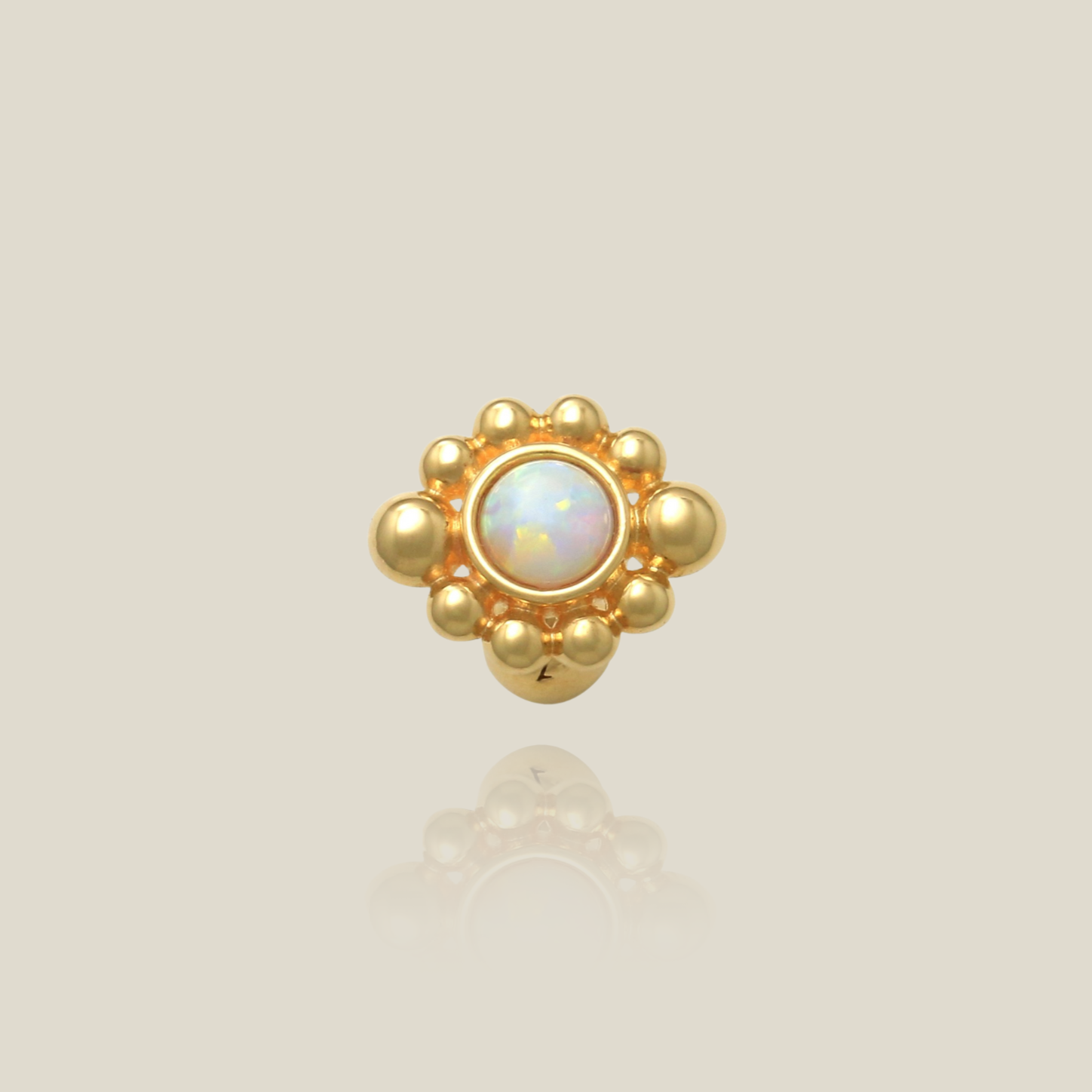 Opal Flower Stud - Anygolds