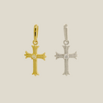 Diamond Gothic Cross Pendant - Anygolds