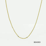 14K Solid Gold Necklace Chain - Anygolds
