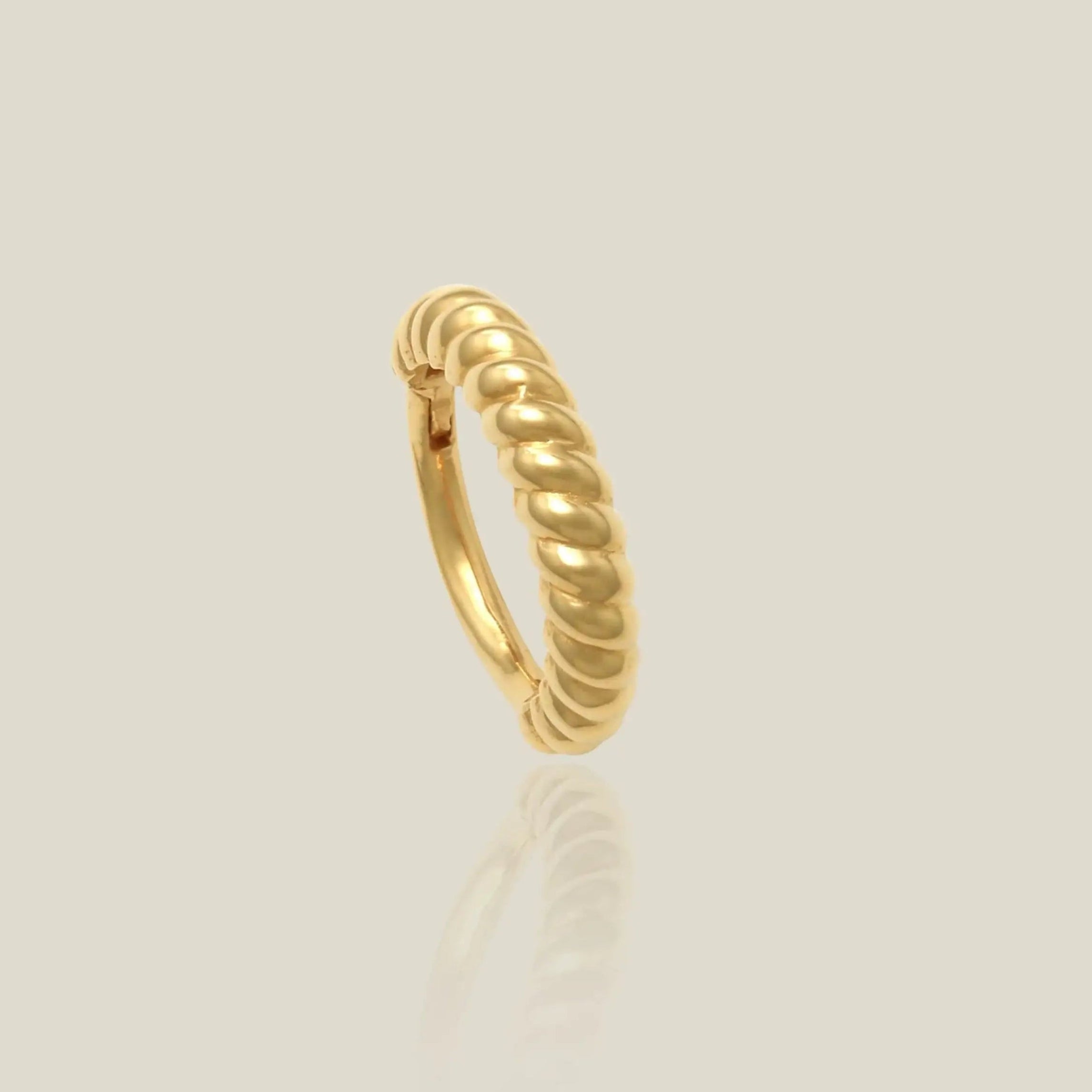 Twisted Rope Clicker Hoop - Anygolds
