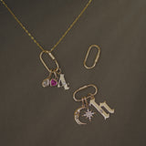 14K Solid Gold Oval Carabiner Screw Connector – Anygolds