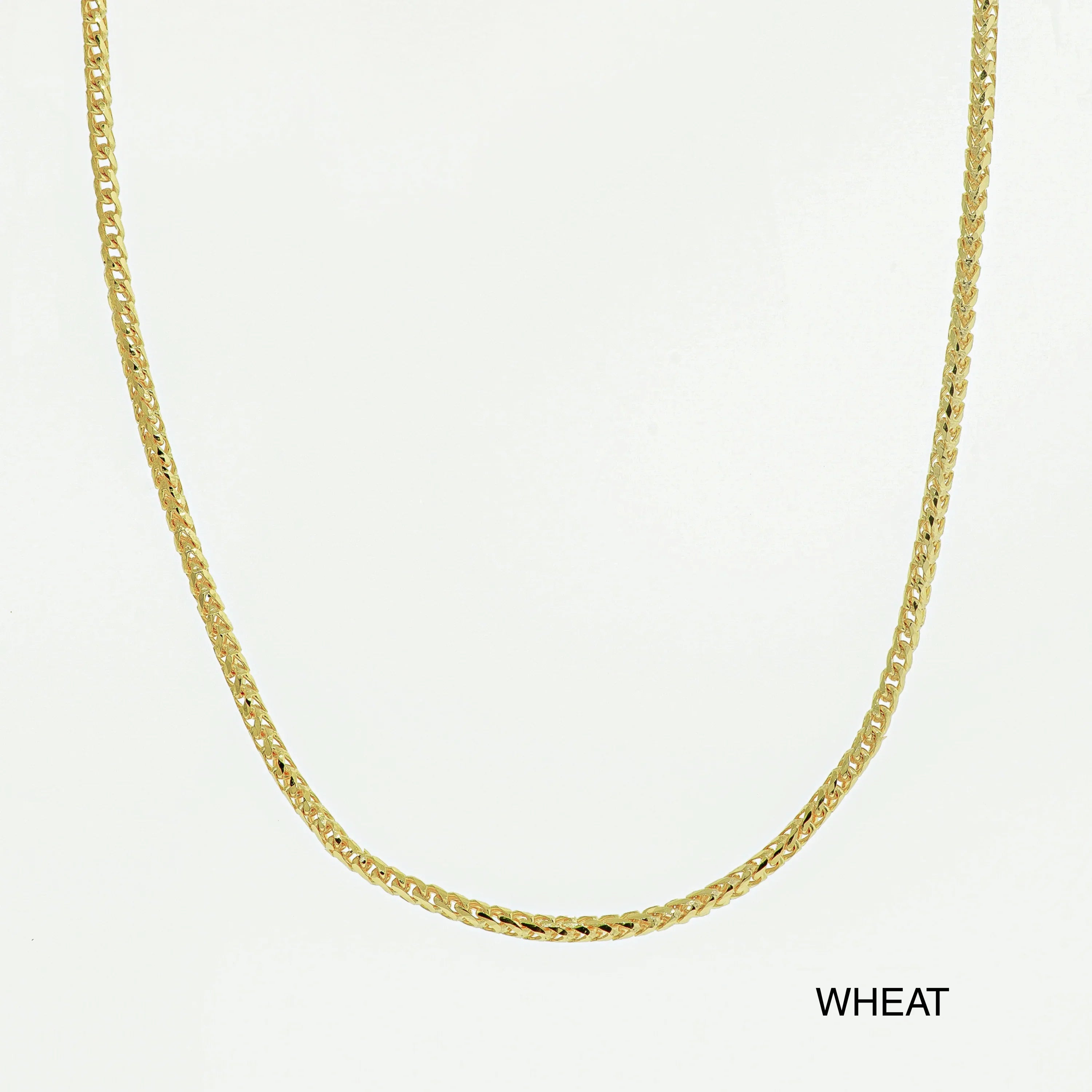 Cadena de collar de oro macizo de 14 quilates