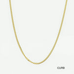 14K Solid Gold Necklace Chain - Anygolds