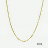 14K Solid Gold Necklace Chain - Anygolds