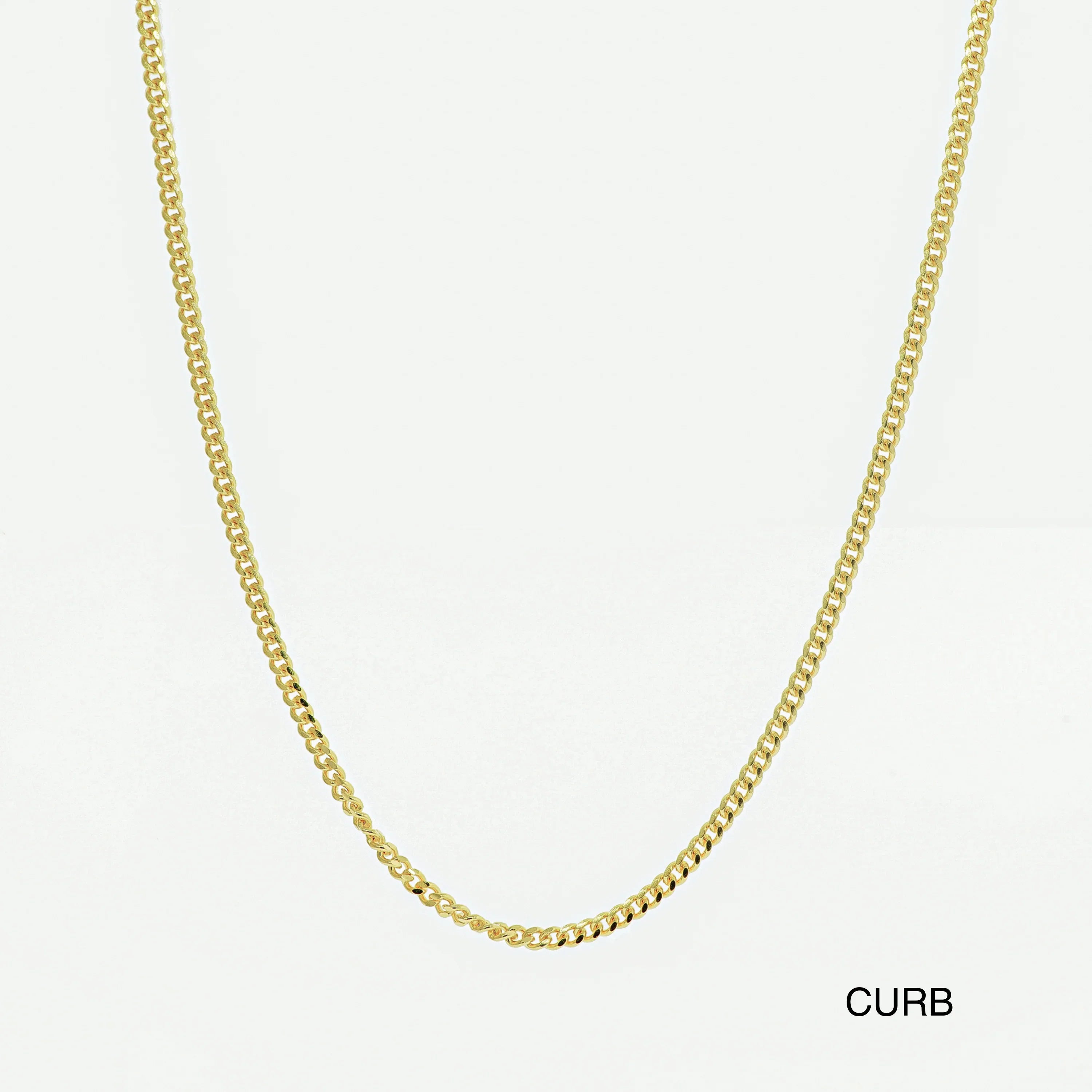 Cadena de collar de oro macizo de 14 quilates