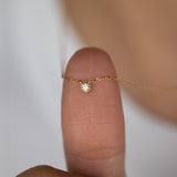 Bezel Diamond Chain Necklace