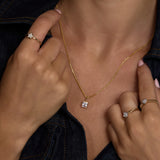 Clover Lab Grown Diamond Cable Ring