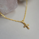 Diamond Gothic Cross Pendant - Anygolds