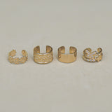 Ear Cuff con pintura floral atrevida