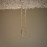 Bar Chain Threader Earrings