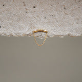 Curved Bar & Chain Stud