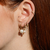 Diamond Round Eternity Hoop (Single, Pair)