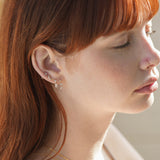 Princess Baguette Drop Stud