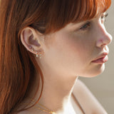 Princess Baguette Drop Stud