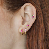 Ruby Ice Cream Cone Stud