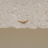 Beaded Curve Bar Stud