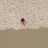 Ruby Ice Cream Cone Stud