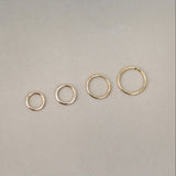 Plain Seamless Clicker Hoop Ring - 16G, 18G