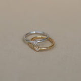 Perforación de aro de diamante pequeño