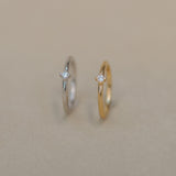 Perforación de aro de diamante pequeño