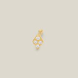 Rhombus CZ Nose Bone Stud - Anygolds