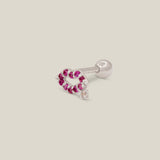 Ruby Lip CZ Stud - Anygolds