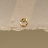 Piercing de diamante con círculo de estrella pequeña