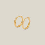 Plain Seamless Huggie Hoop Earrings - Anygolds