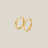 Plain Seamless Huggie Hoop Earrings - Anygolds