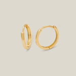 Plain Seamless Huggie Hoop Earrings - Anygolds