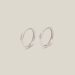 Plain Seamless Huggie Hoop Earrings - Anygolds