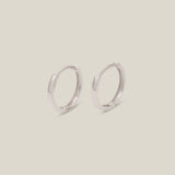 Plain Seamless Huggie Hoop Earrings - Anygolds