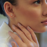 Baguette Prong Stud Earrings