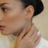 Petite Pavé Teardrop Stud