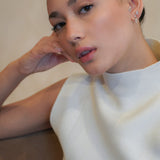 Stacked Emerald-Cut Stud Earrings