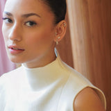 Triple Square Emerald-Cut Stud Earrings