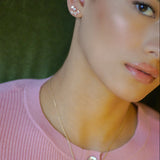 Triple Square Emerald-Cut Stud Earrings