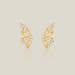 CZ Butterfly Wing Stud Piercing (Internal | External) - Anygolds