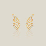 CZ Butterfly Wing Stud Piercing (Internal | External) - Anygolds