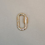 Diamond Oval Carabiner Screw Connector - Anygolds