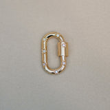 Diamond Oval Carabiner Screw Connector - Anygolds