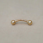 Plain Ball Curved Barbell - 14G - Anygolds