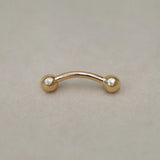 Plain Ball Curved Barbell - 14G - Anygolds