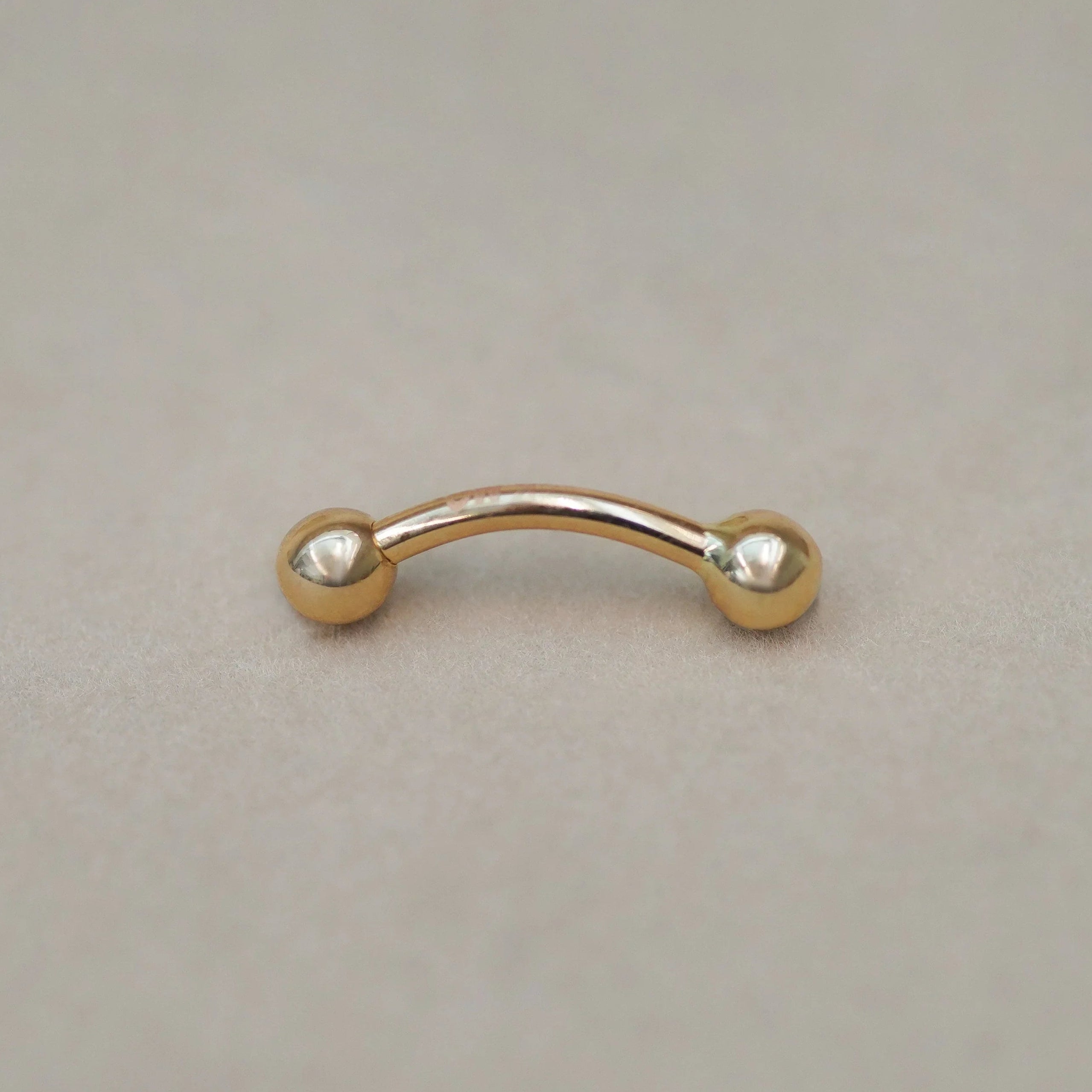 Plain Ball Curved Barbell - 14G - Anygolds