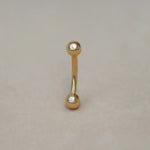 Plain Ball Curved Barbell - 14G - Anygolds