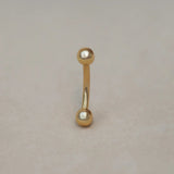 Plain Ball Curved Barbell - 14G - Anygolds