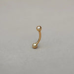 Plain Ball Curved Barbell - 14G - Anygolds
